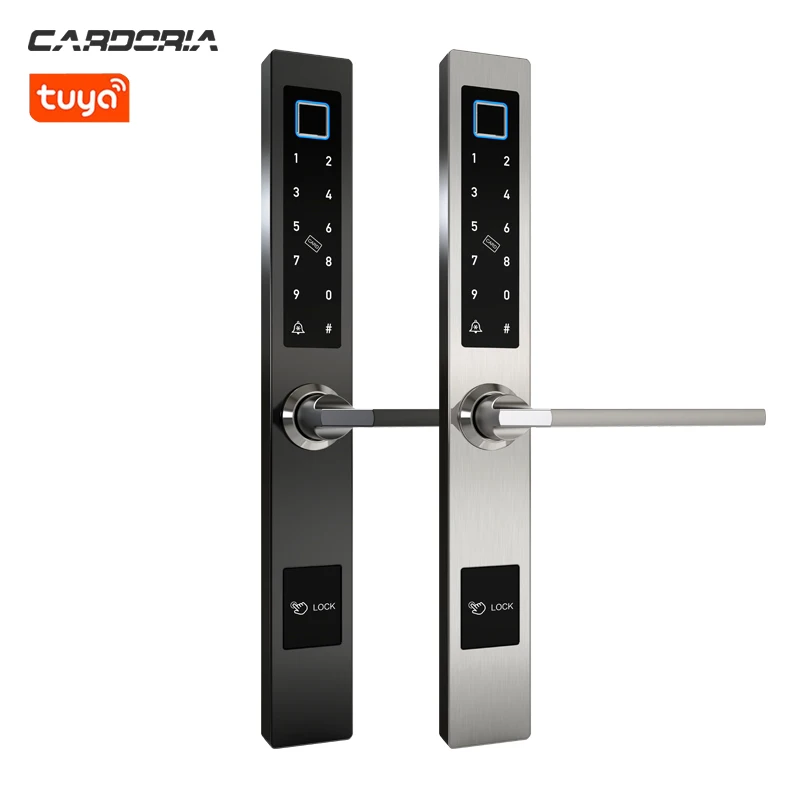 Smart Access Control Keyless Electronic Key Code Door Locks With APP And Code For Aluminum Frame Sliding Door