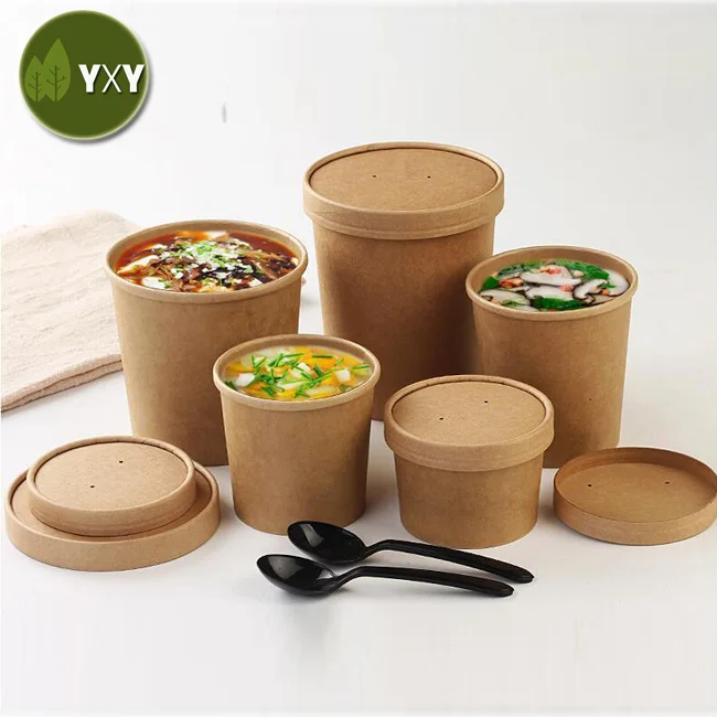  Eco Friendly Recyclable Disposable Microwaveable Togo Soup Bowl For Hot