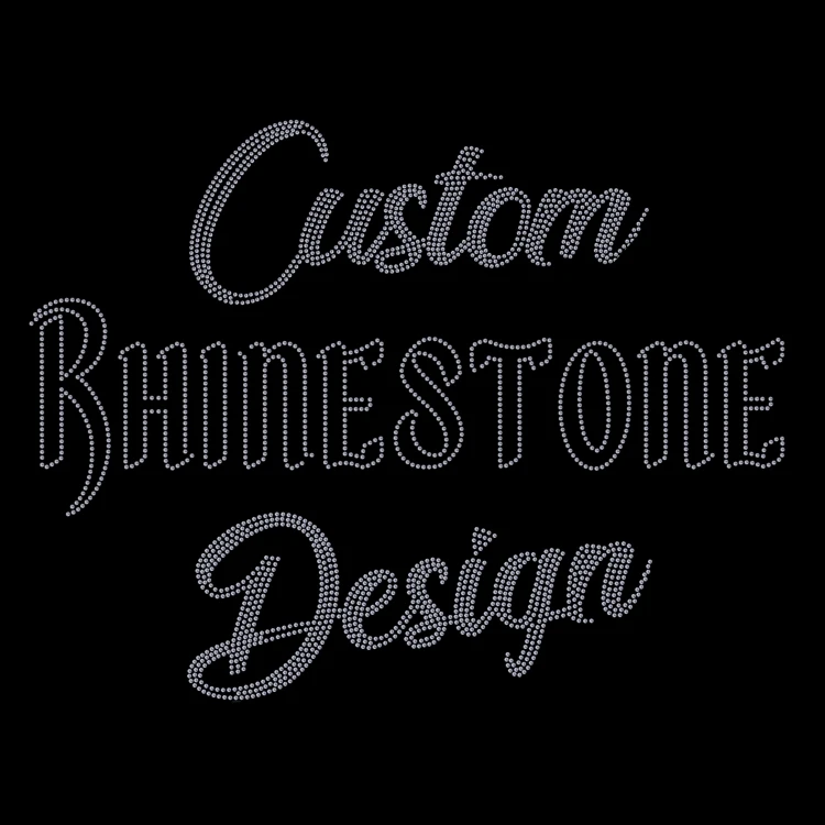 bling sheet Hot Selling Custom Rhinestone Transfers Shiny Colors rhinestone heat transfers