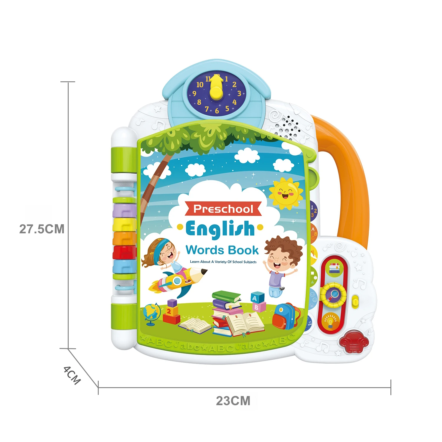 Kids Toddlers Leaning Toy Early Educational Learning Friends Words Book Touch Sound Reading Words Book