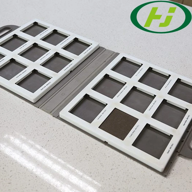 Пользовательский логотип мраморная гранитная плитка каменная папка для образцов