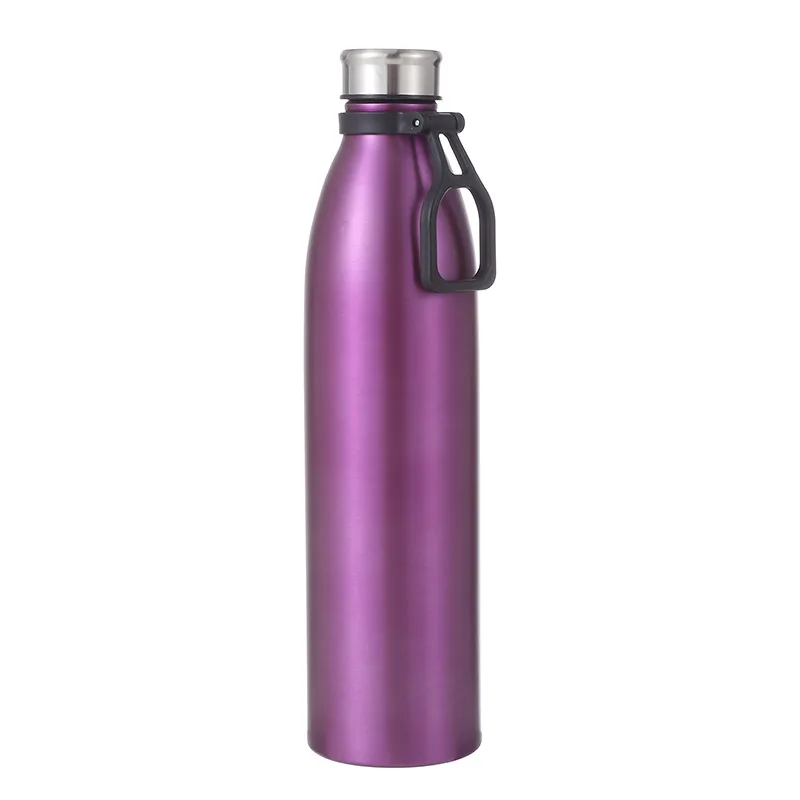 Insulated Water Bottle with Handle 18oz Stainless Steel Sports Water Cup Large Wide Mouth Drink Bottle Straw Bottle Flasks