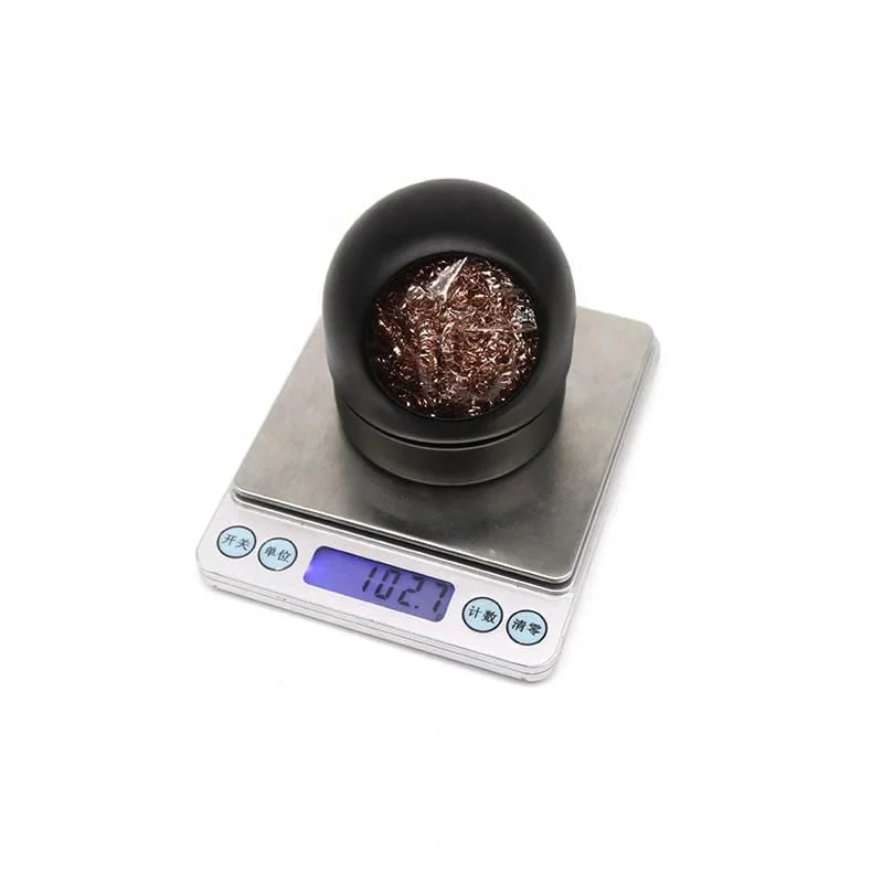 With Steel Wire Sponge, Hot Sale Sequre Cleaning Steel Ball Mesh Filter Tin Remove Soldering Iron Tip Cleaner