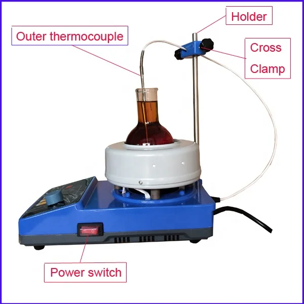 500ml 380 degree Magnetic stirring laboratory harga heating mantle