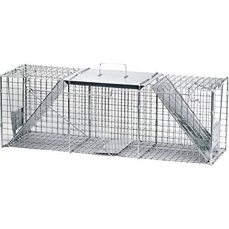 Easy to Use and Humane X-Large Animal Trap for Large Critters | Double Door Live Traps for Cats, Racoons, Groundhogs, Opossums