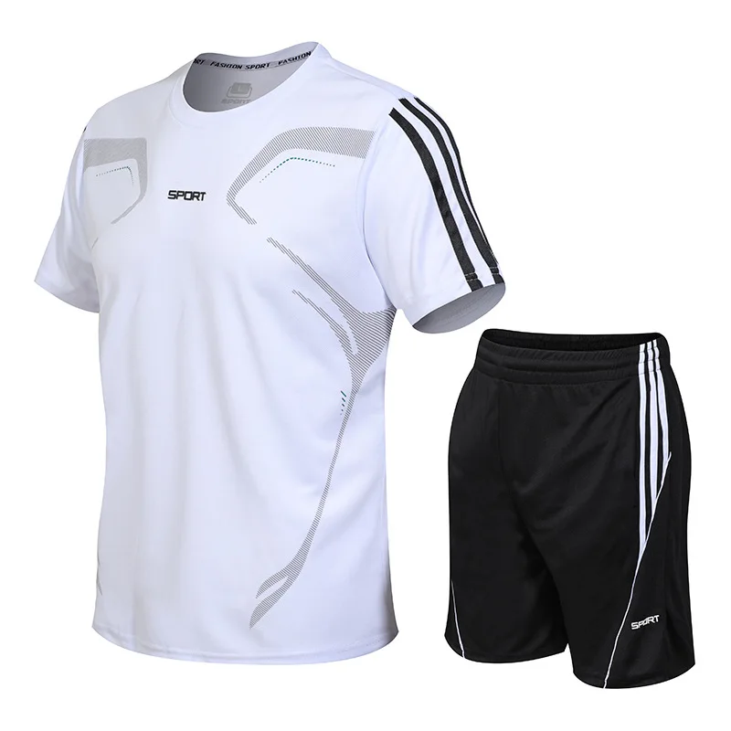 
Fitness short sleeve t-shirt fast drying clothes running loose casual sportswear men short tracksuit gents t-shirt 
