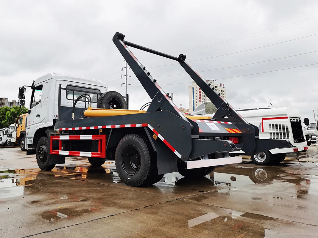 Dongfeng Dfac 8m3 10m3 Arm Roll Garbage Truck 4x2 Swing Arm Waste Truck for Sale