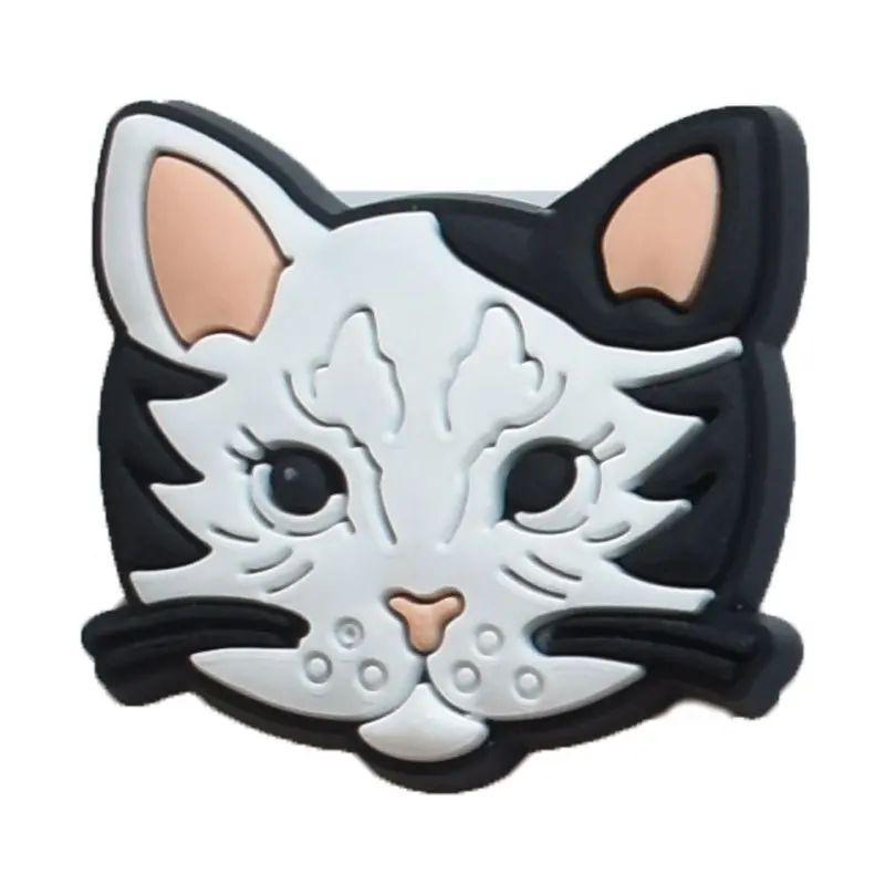 Cute Cat Wholesale Pvc Clog Shoe Decorations Charms Soft Rubber Shoe Croc Charms As A Gift For The Child