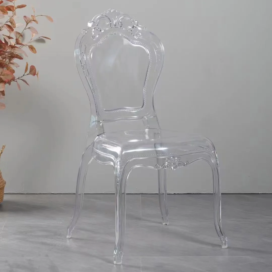 Wholesale Hotel Clear Acrylic Event Chairs Party Dining Sale Plastic Chiavari Chair Crystal Wedding Transparent Chair