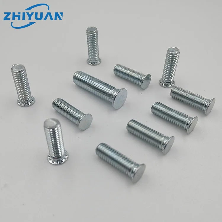FH-M6-8/10/12/14/15/16/18/20/25/30/35/40/45/50Carbon Steel with zinc plated FH M6 Self-clinching studs