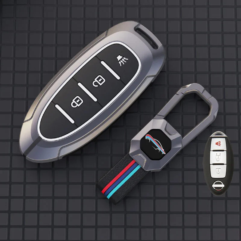 zinc metal alloy silicone Car Key Case For Nissan elgrand kicks sunny Almera patrol note xtrail tiida qashqai 2020 car key cover