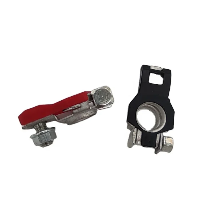 
Iron zinc plating 12V Quick release Battery terminal Clamp Connector with cover Positive &Negative 
