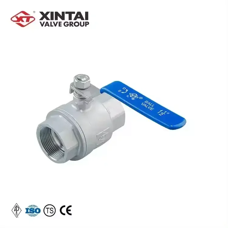 Produced by Xintai Q11F-1000WOG 1-1/2inch mini stainless steel CF8M float Threaded Ball Valve