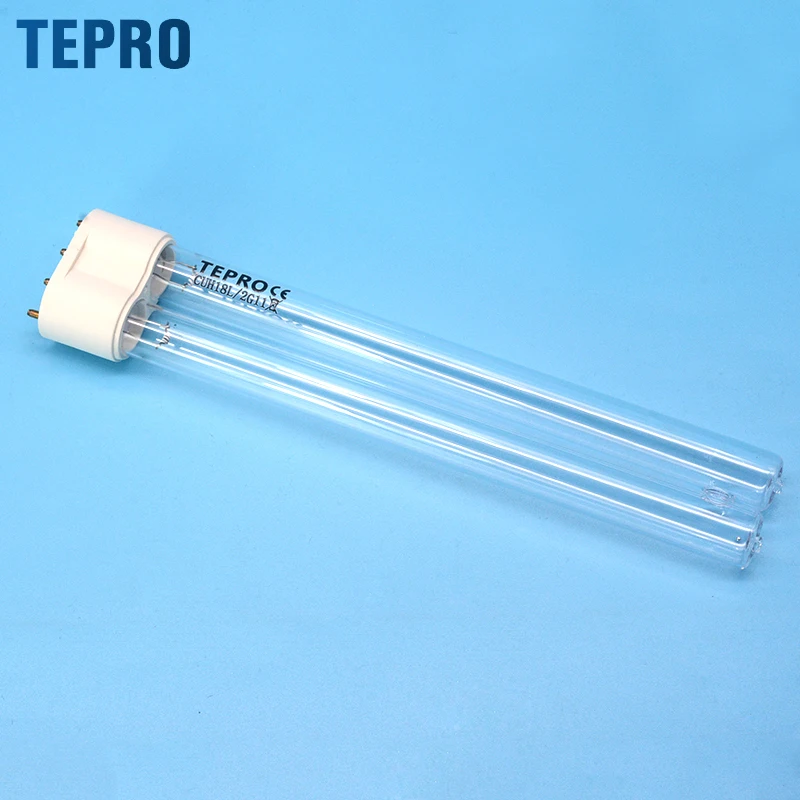 CUH18L/2G11 H Shape 7w 9w 11w 13w 18w 24w Quartz Glass Uvc Ultraviolet Lights Durable Uv Germicidal Lamp For Air Purification