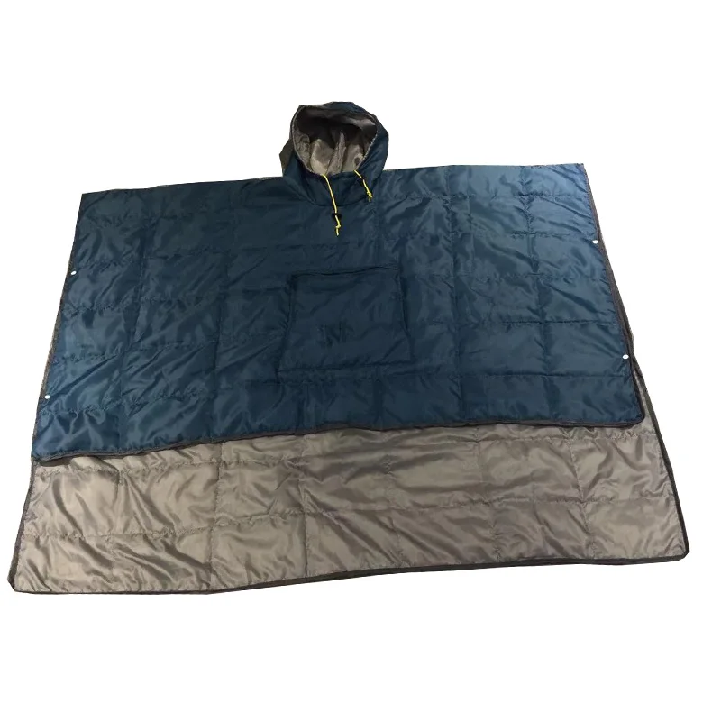 Camping Gear sleeping bag Travel Hooded Blanket Poncho