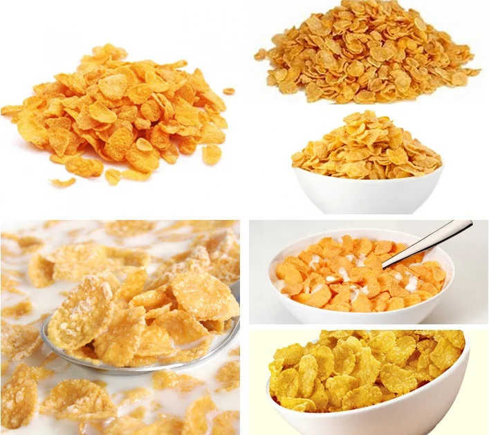Crispy Maize Corn Flakes Breakfast Cereal Processing Manufacturing Plant