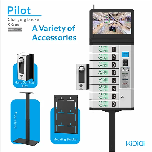  Pilot 8 Boxes Charging Locker sterilizer mobile charging locker machine