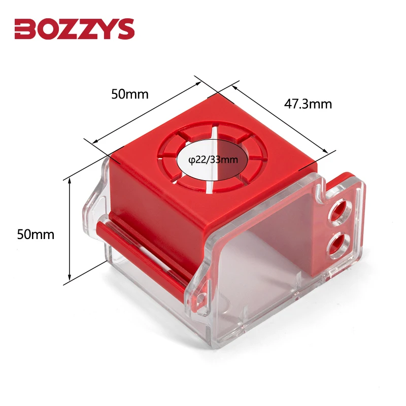 Electrical e-stop Push Button and Selector Switch Lockout Devices Removable Cover in place
