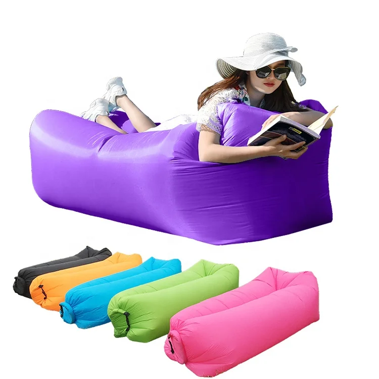 Portable Easy Inflate Sofa Bed Air Mattress Lazy Bag