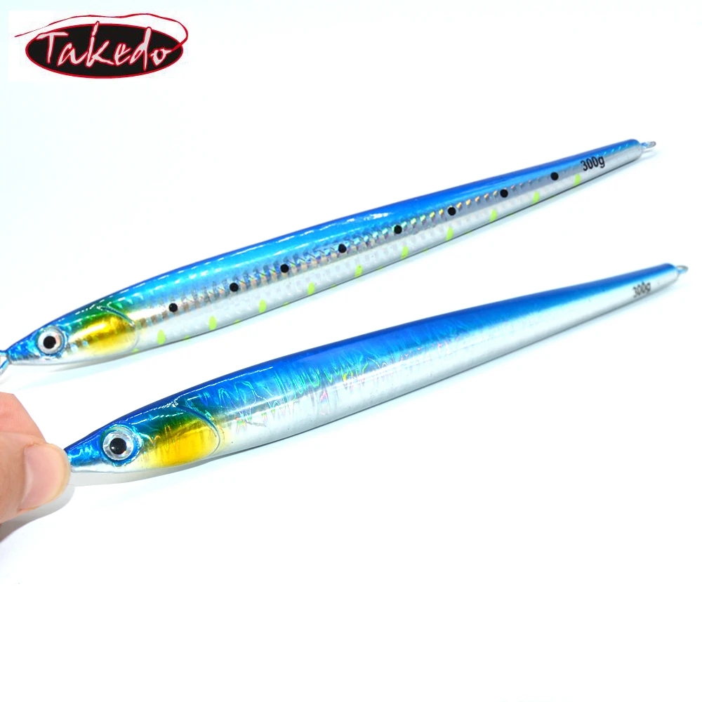  Приманка для окуня TAKEDO светящаяся приманка из глубоководного свинца металлическая джиг-приманка быстротонущие приманки вертикальные свинцовые джиги