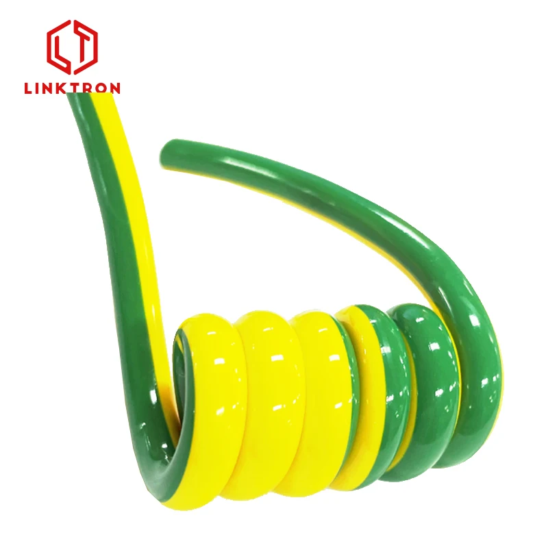 Flexible chain cable  4x2x0.75mm2 tinned copper CE green white black grey jacket shielded cable