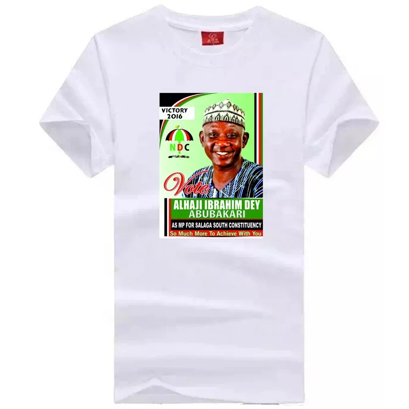 custom logo men 100 cotton white election t shirt wholesale
