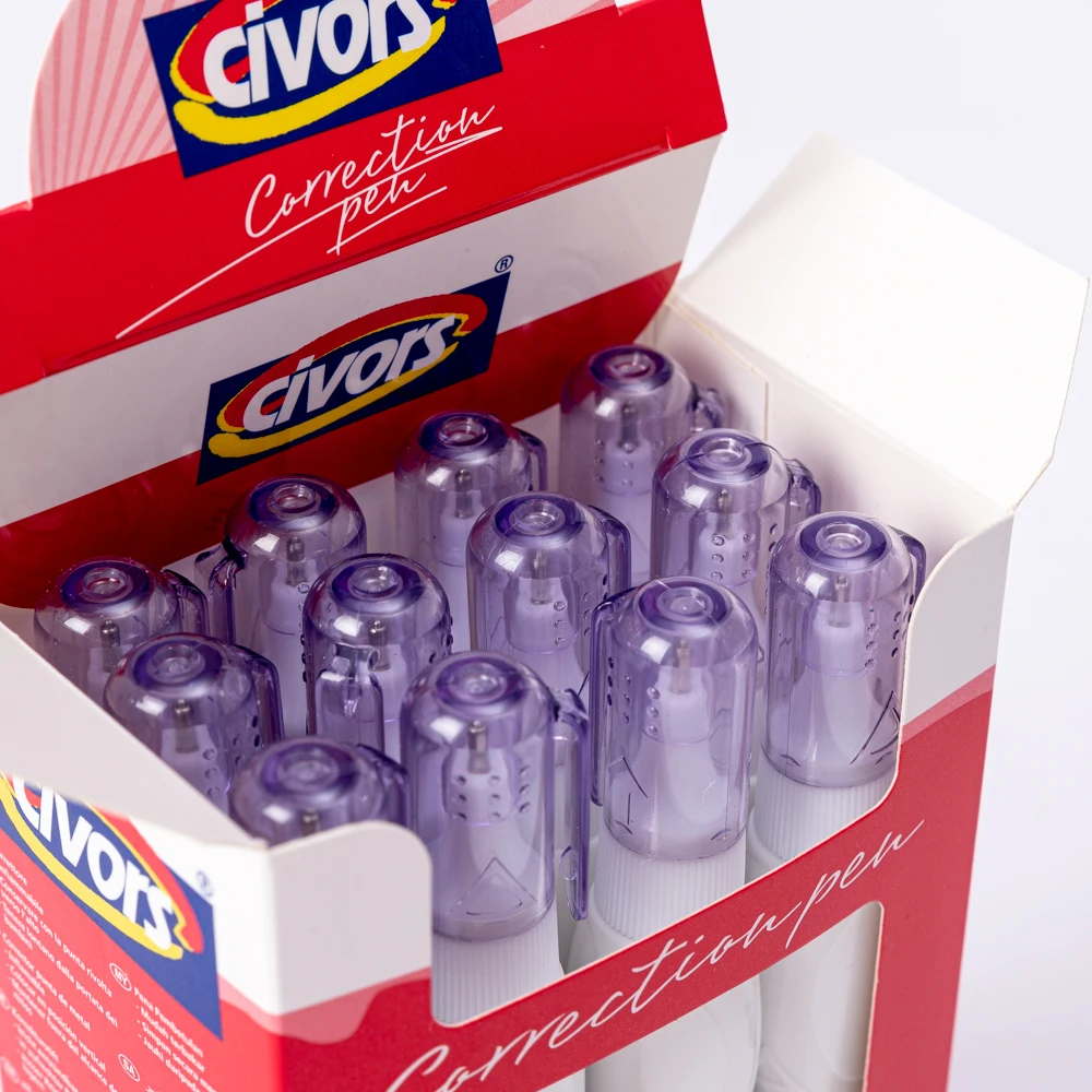 Durable and Fast Drying Student White Liquid Error Correction Pen, Environmentally Friendly Error Correction Pen 7 ml, 0.02mm