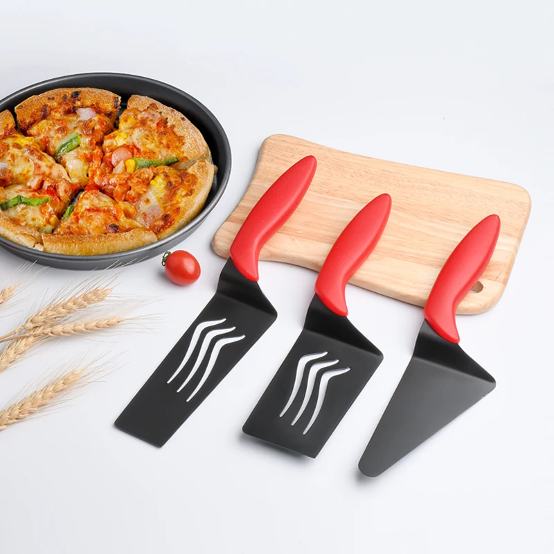 Food Grade Set of 3 Stainless Steel Pizza turner pizza spatula for Bread Oven and Grill Non Stick Pizza Shovel