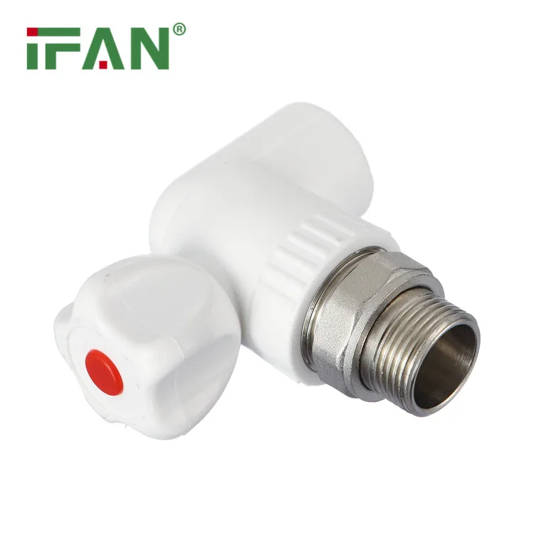 IFAN ASTM F2389 OEM ODM PPR клапан радиатора 20 мм 25 белый угловой