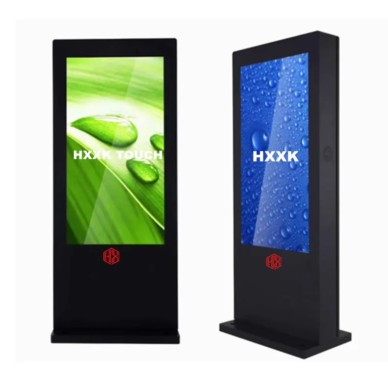 HXXK IPS Floor Stand 4k lcd Advertising digital signage and displays interactive android systemVertical WIFI Touch Screen Kiosk