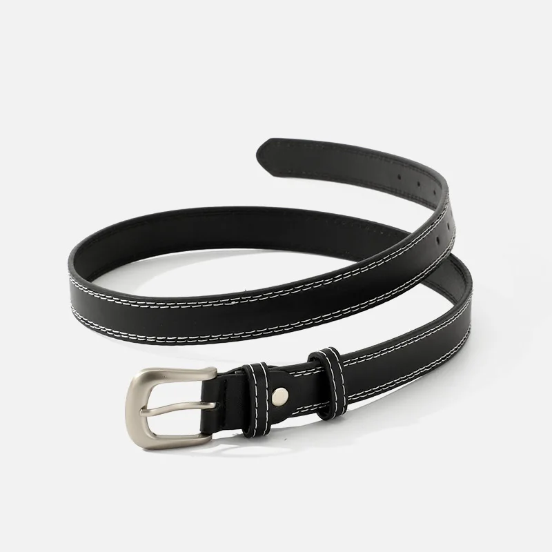 Durable Dress Pant Belt Women Leather Waist Belt