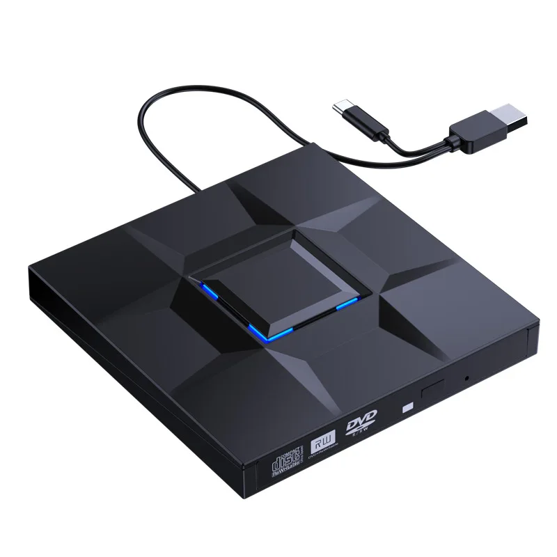 USB 3,0 и Type-C CD/DVD регистратор, Мобильный Внешний оптический DVD-дисковод, DVD-RW для ноутбука, настольного компьютера