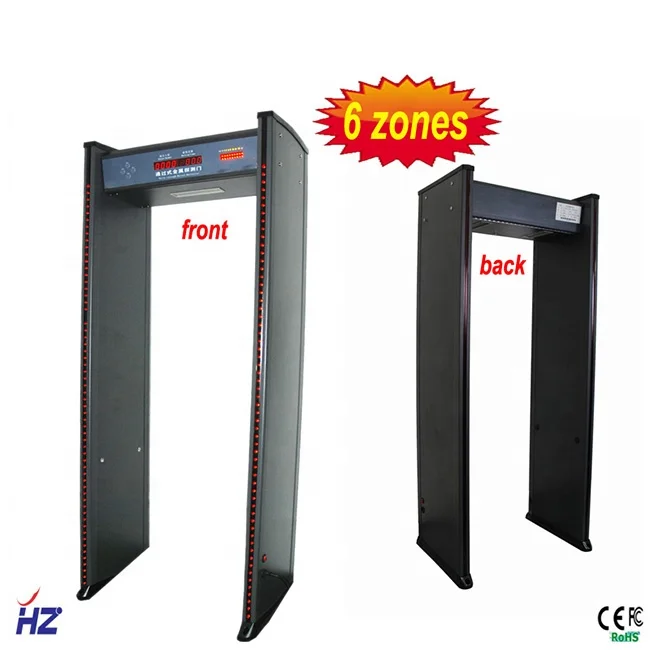 HZ-600 Profesional Factory Walk Through Metal Detector Door Frame Body Metal Scanner