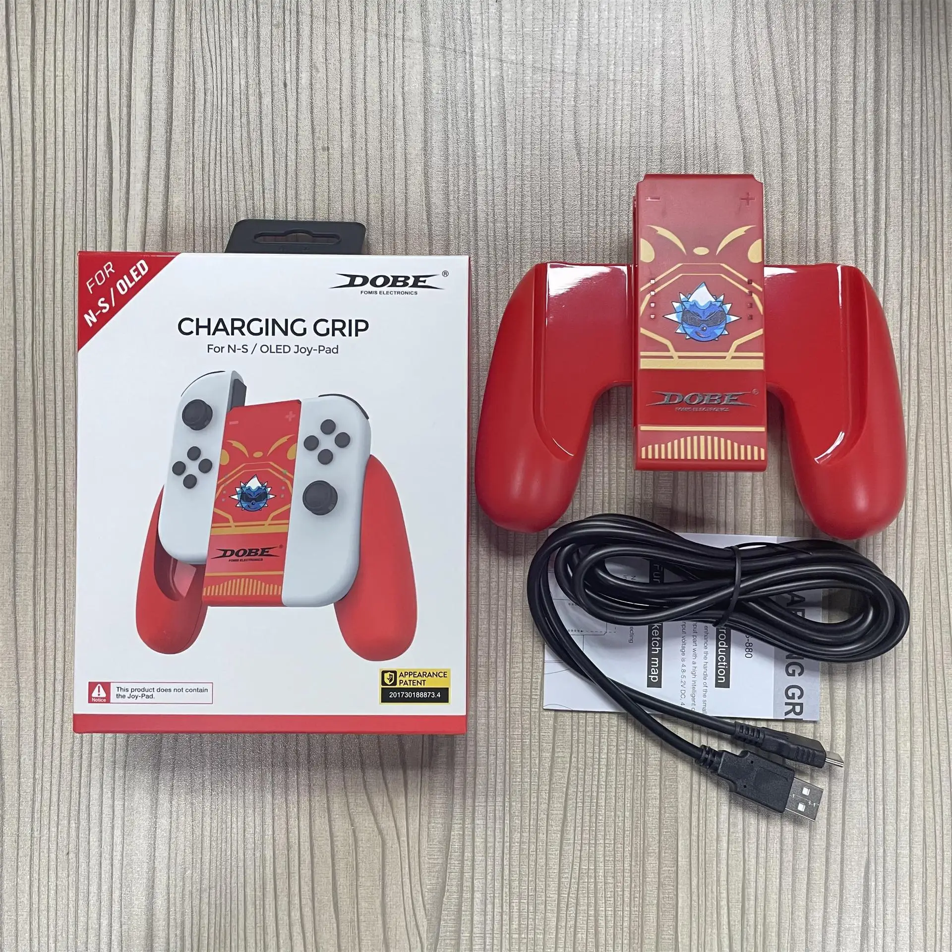 TNS-880 Charger Dock Holder For Switch OLED ABS Anti Slip Handheld Grip Gover Controller Protect Handle Grip