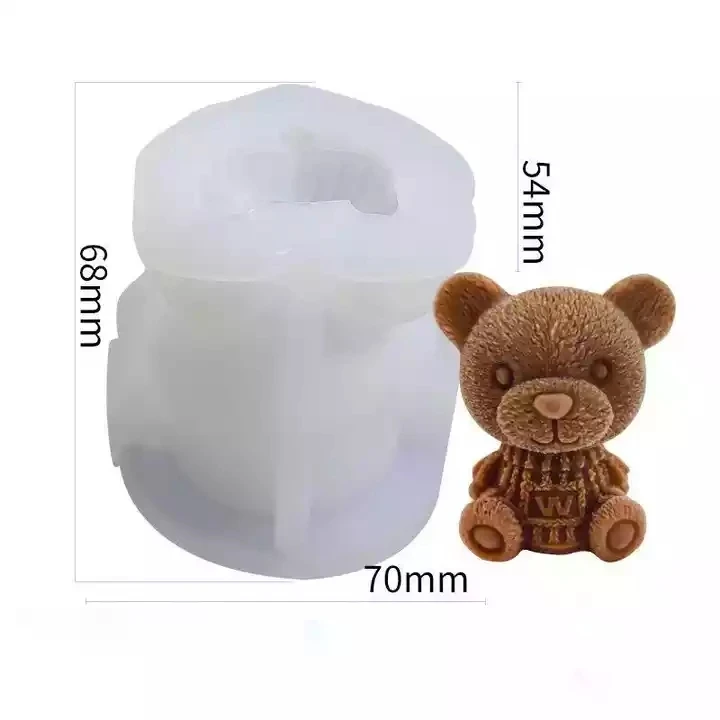 Bear ice cube silicone mold DIY chocolate coffee milk ice cube bear handmade soap mold Ice Tray Cube Maker Kitchen Accessories