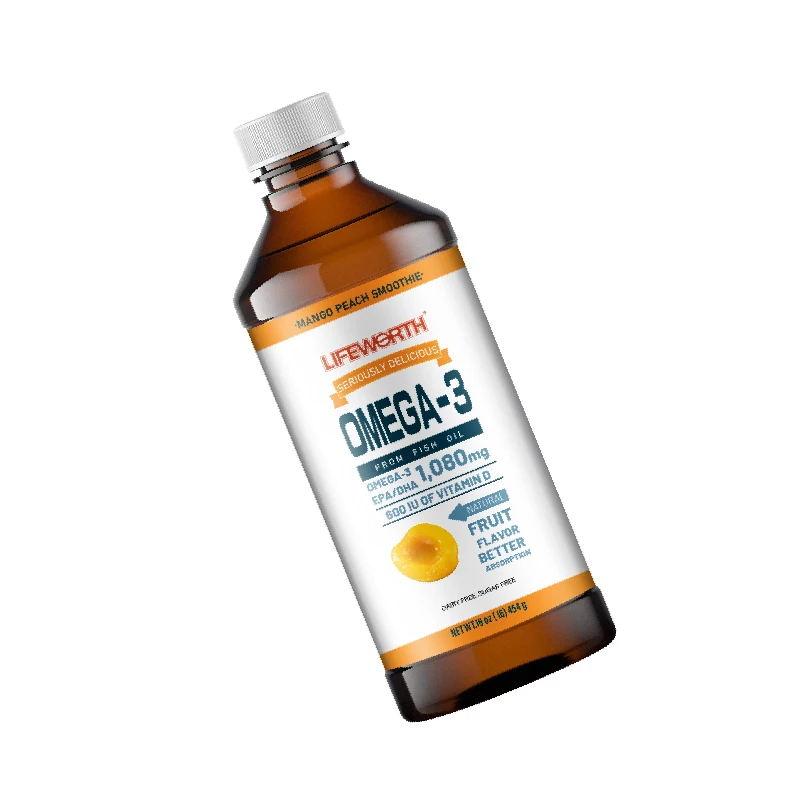 Lifeworth Formulation Omega 3 6 9 Capsules Vitamins A D3 Complex Fish Oil Softgel with Garlic Oil