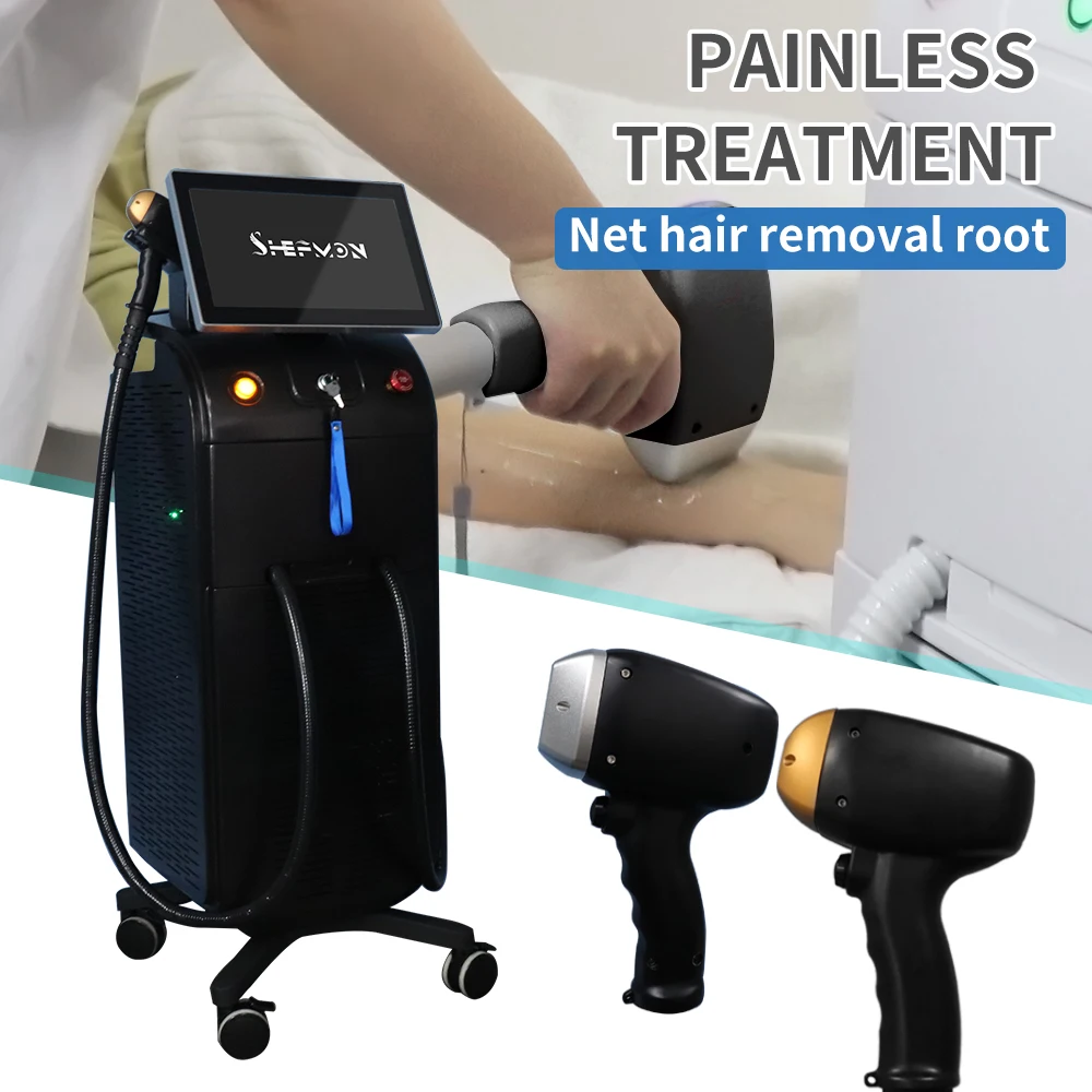 Hot sale aesthetic medicine 1600W 808nm 755nm 1064nm diode laser laser hair removal machine for permanent hair removal