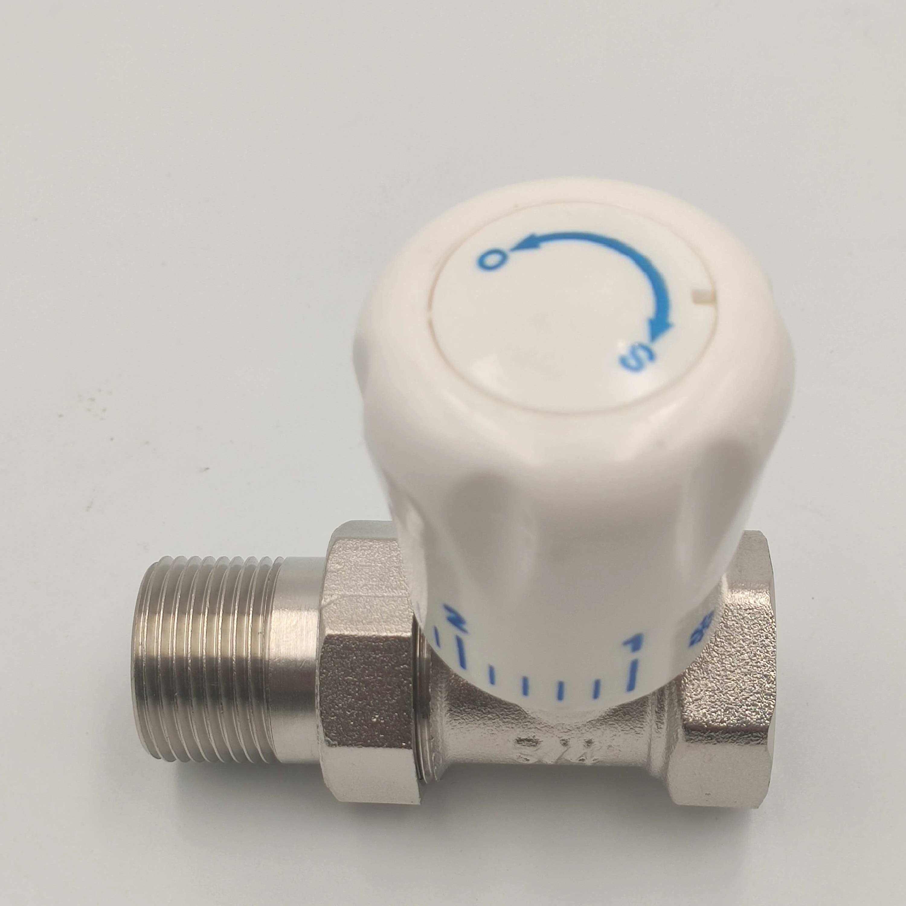 Nickel Forged Brass Radiator Heater Radiator Valve with ABS Handwheel