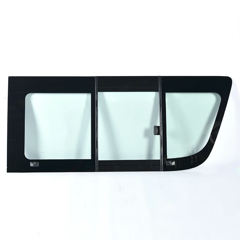 Factory wholesale front middle side hiace window car van sliding windows with frame