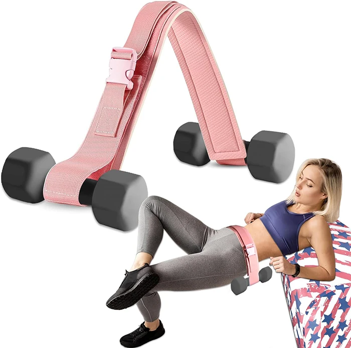 Hip Thrust Belt Pad for Dumbbells Kettle bells Weights Training Squats Lunges Glute Bridges Dips Home Gym Workout Accessories
