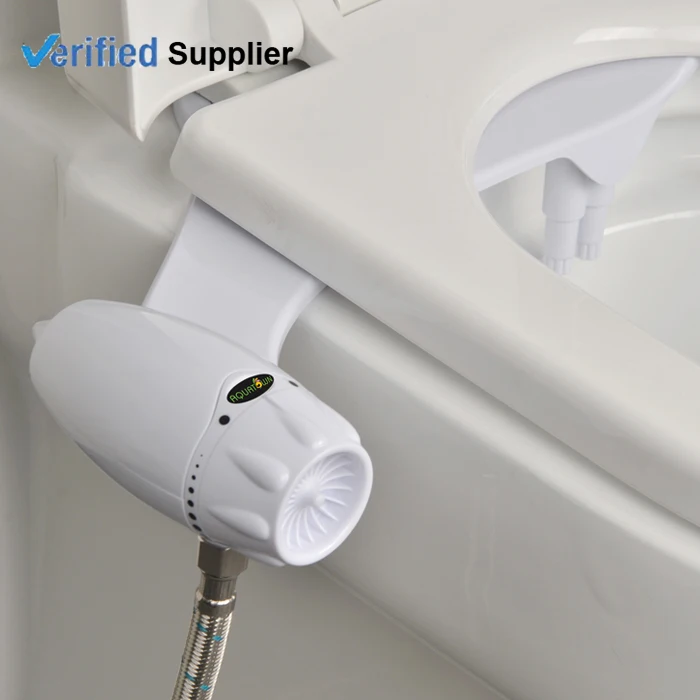 AQUATOWN Super Slim Dual Nozzles Toilet Bidet Attachment for Bathroom