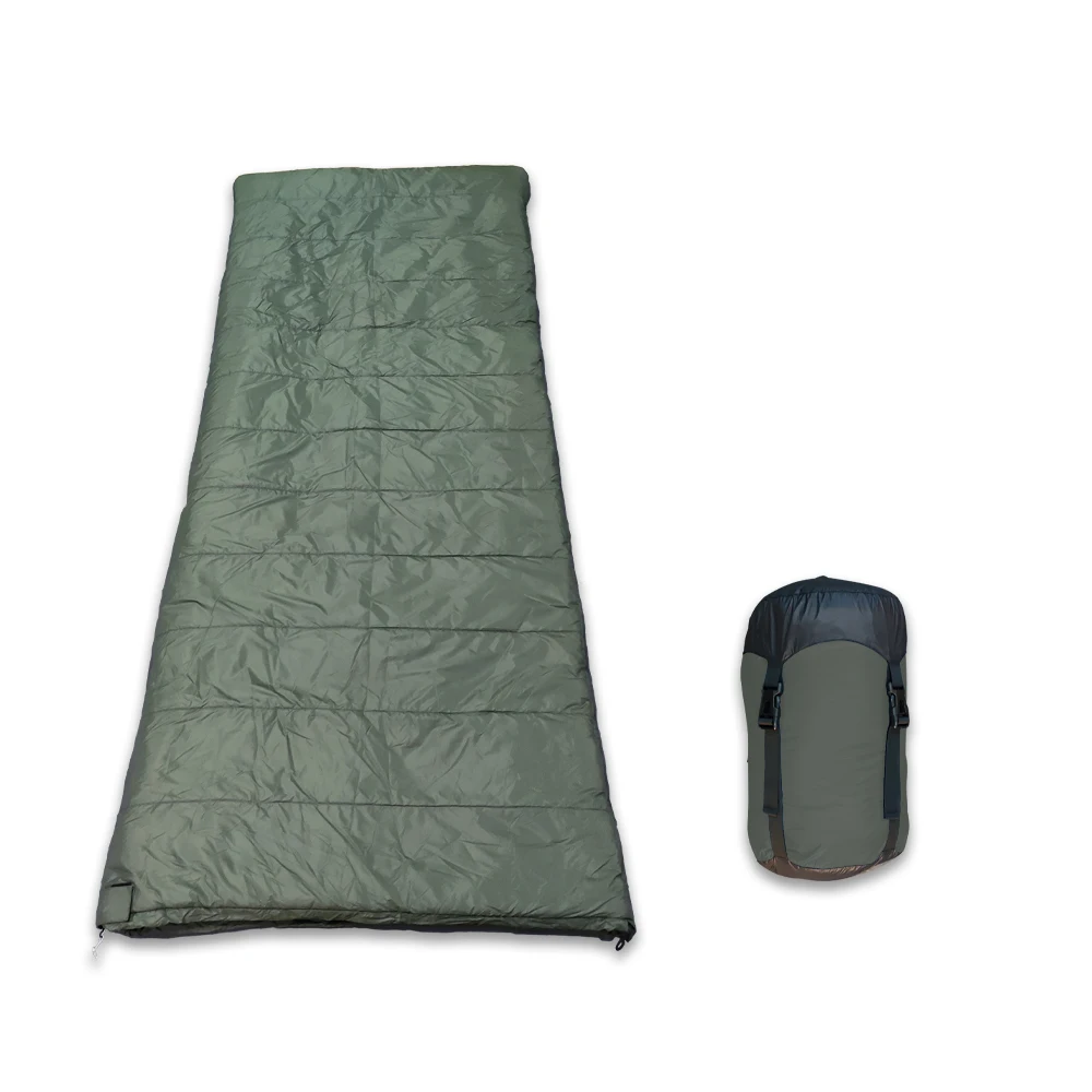 Primaloft Insulation XL Envelope Sleeping Bag OEM 20D 380T Ripstop Water Repellent PFC Free Nylon Cire Sleeping Bag Camping