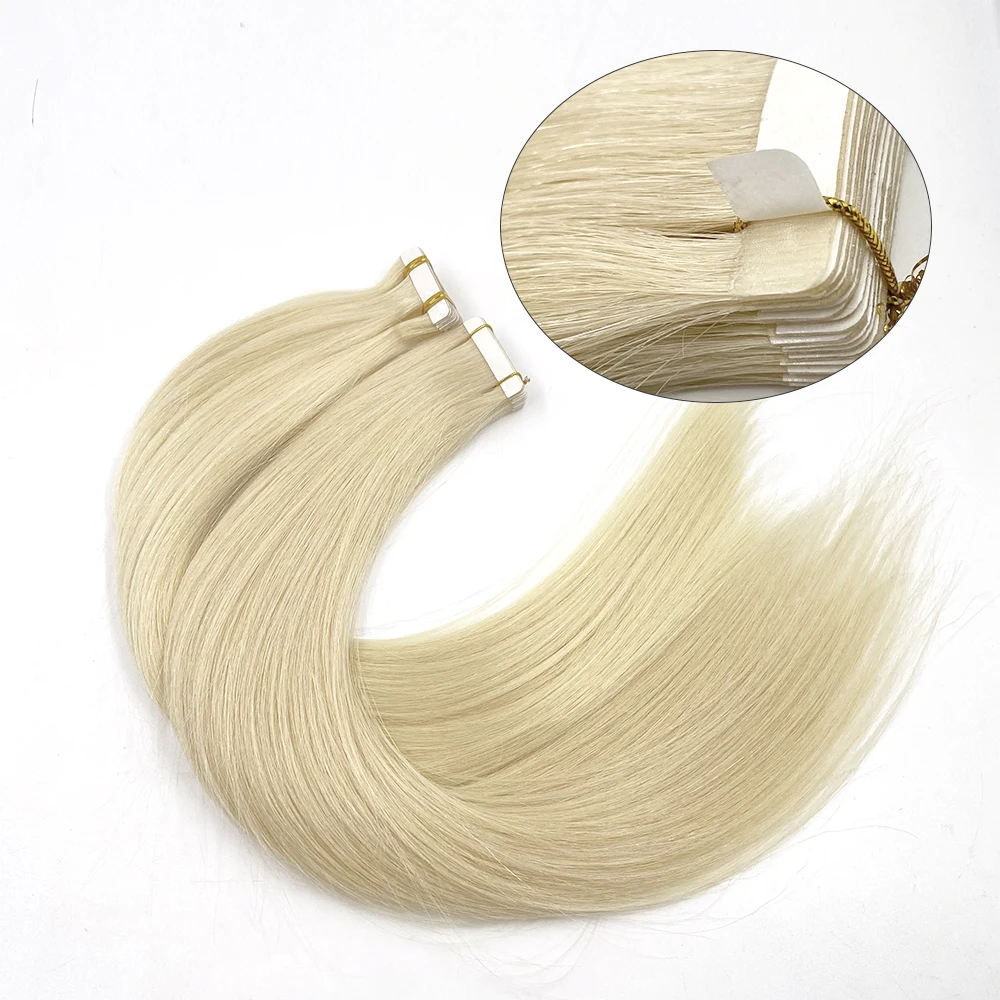 
Hinarin Large Stock Top Quality Double Drawn Virgin Remy Blonde Human Hair Tape Hair Extensions 