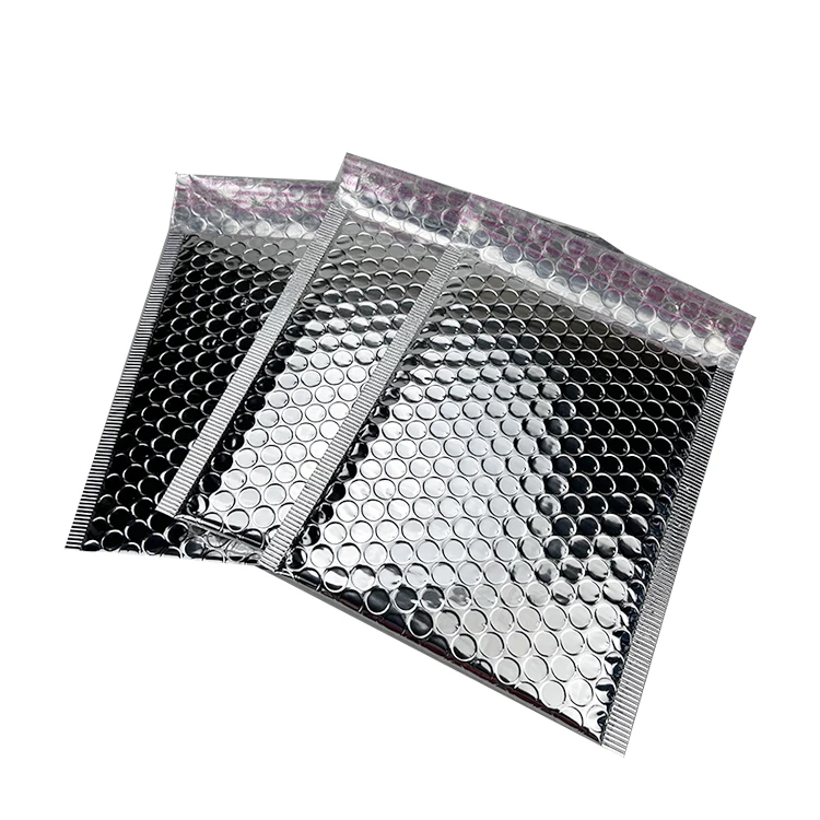 Holographic Bubble Mailers Customized Aluminum foil Bubble Poly mailer Envelop Courier Bags With Factory Price