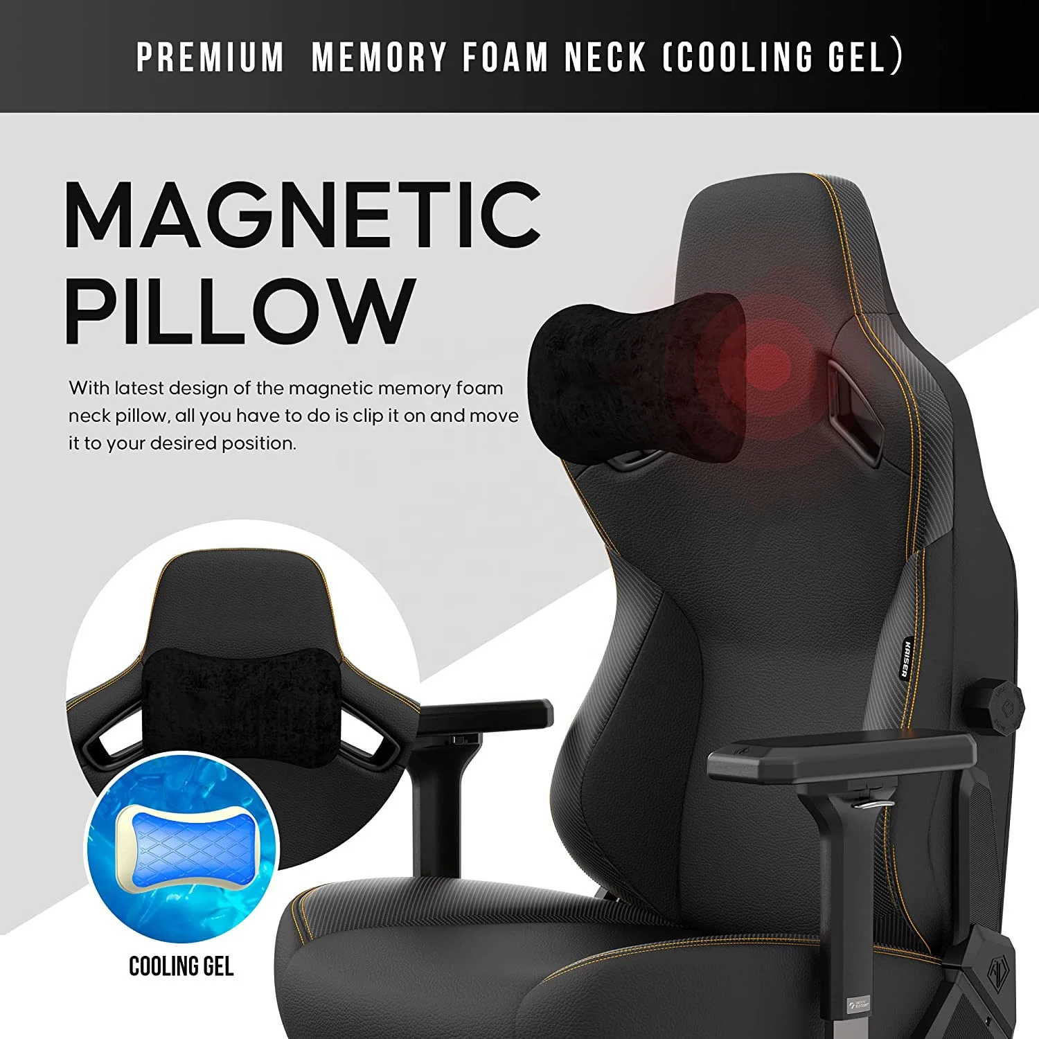 Free Sample Custom Cheap Game Chair Black Large Pro Max Silla Gaming Computer Chair with Magnetic Pillow for Adults
