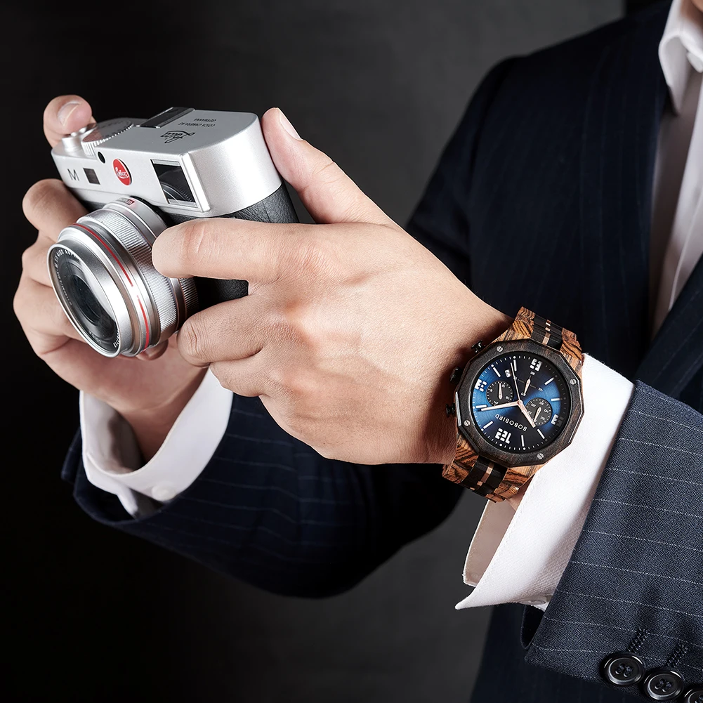 High quality Eco-friendly natural original luxury men low moq Dropshipping Japanese movement fashion wood watch