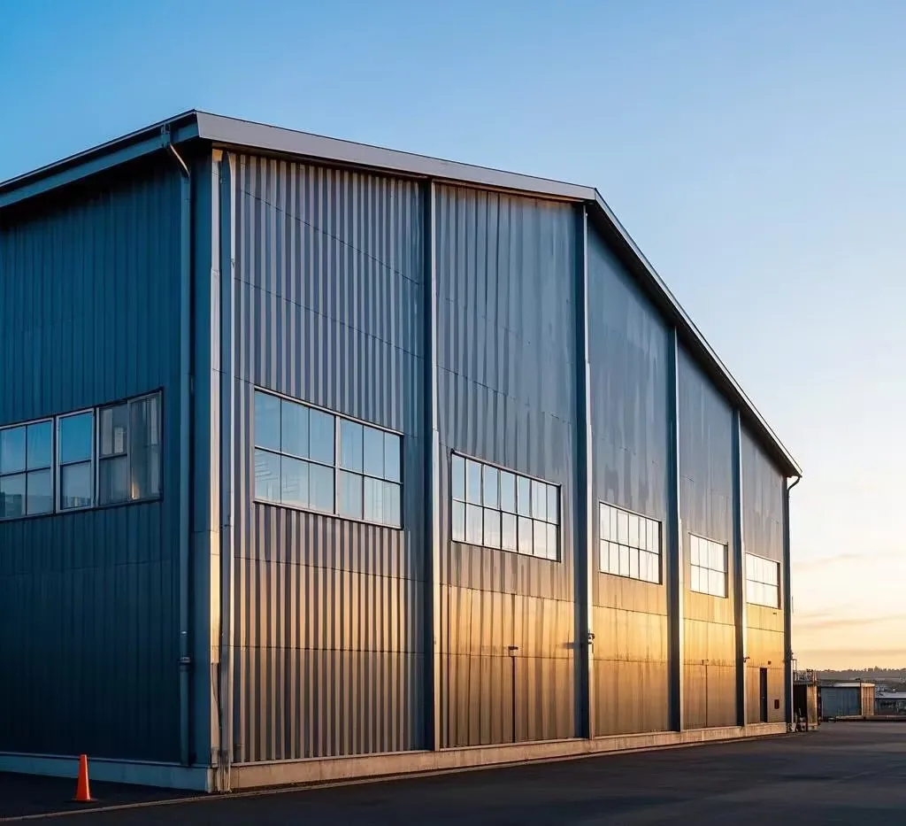 Modern Design Prefabricated  Logistics Warehouse Workshop Light Commercial Industrial Building Warehouse steel structure