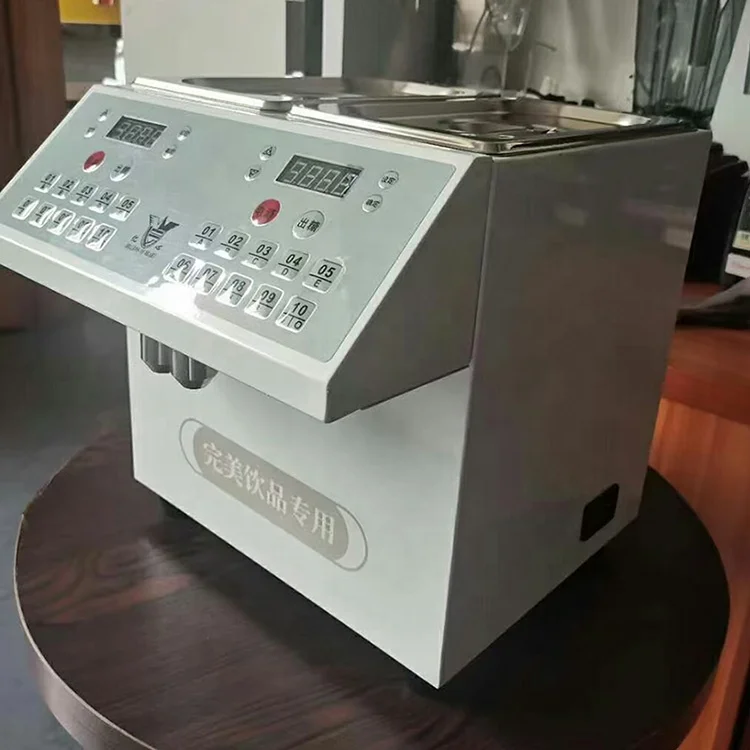 2021 New Arrival Double Tank 8L Digital Honey Sugar Fructose Syrup Dispenser Machine