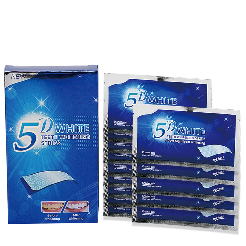 Best Selling 5D 14 Pairs Dental No Residue Other Teeth Whitening Accessories Teeth Whitening Strips
