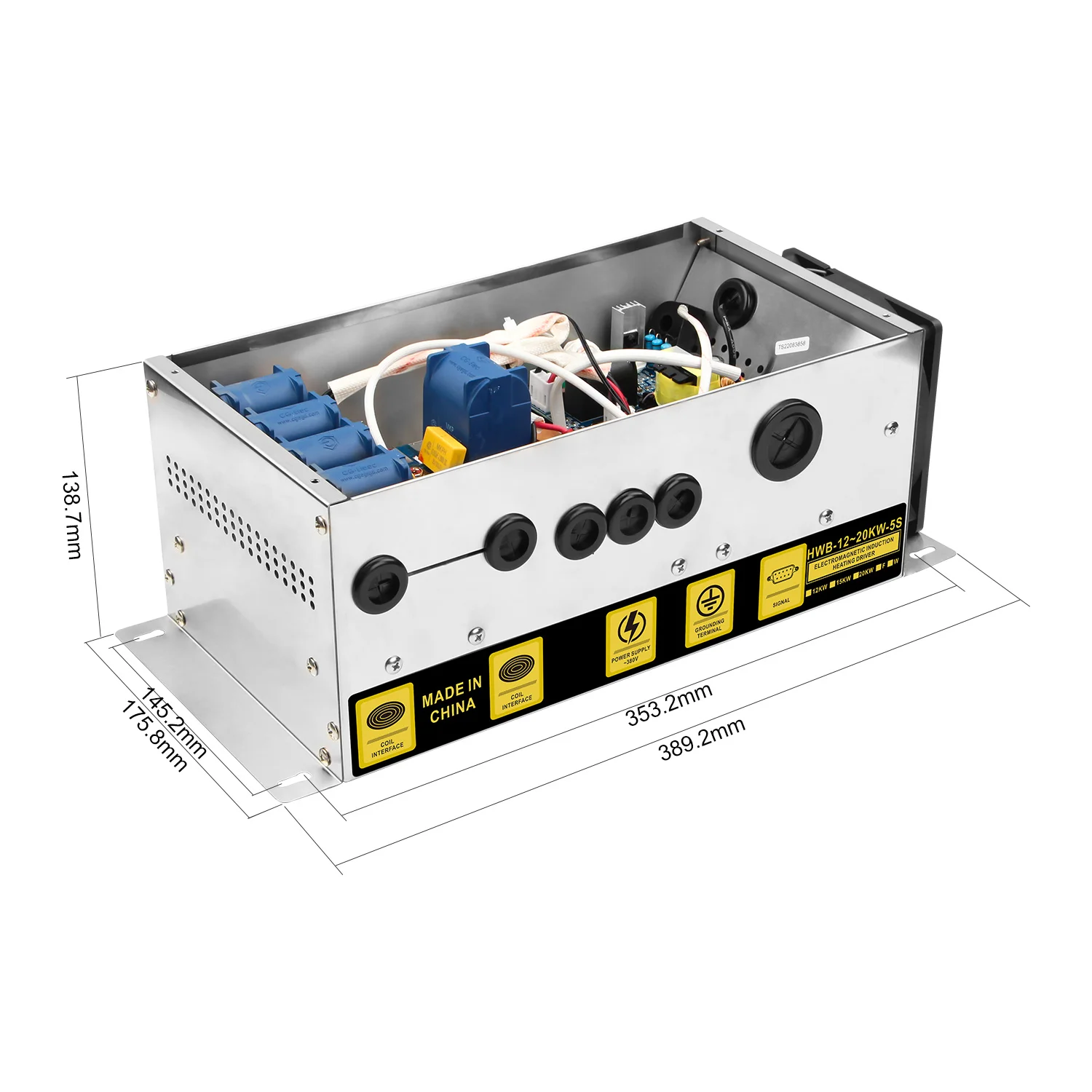 Полумост 12-20 кВт AC450V китайский большой ВОК ресторан коммерческое кухонное оборудование индукционный модуль запасные части